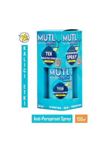 Mutlu Doktor Ter Önleyici Sprey Deodorant 150 ML