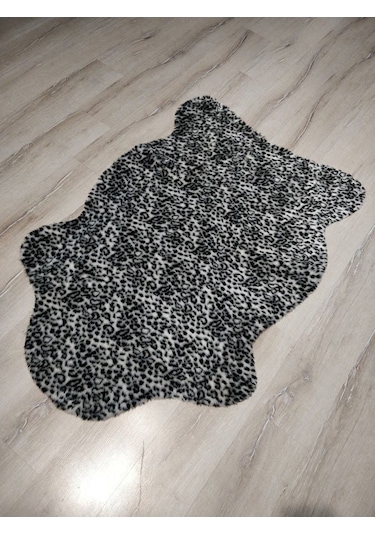 Doğuş Siyah Leopar Post Halı 100x150 Cm