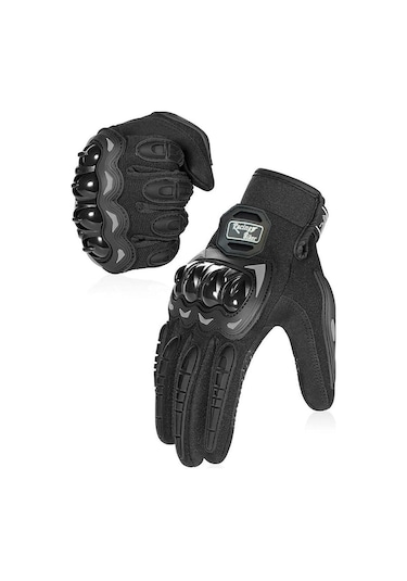 Motosiklet Eldivenleri Koruyucu Arazi Eldivenleri Siyah 2xl