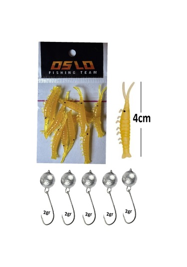 Oslo Lrf Sasi Karides 2gr Jighead No:4 Silikon Suni Yem