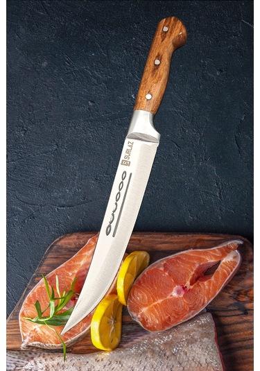 Sürlaz Outdoor Kamp Bıçak Şef Bıçağı 23 Cm Kahverengi