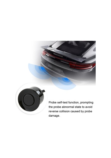 Yaozixa Görünmez Bipli Geri Vurgu Sensörü - 30-150cm Hassas Mesafe Tespiti, Üç Seviye Alarm Sesi, Plastik Konstruksiyon, Otomatik Kendini Test Etme Özelliği