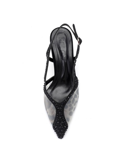 Elit Fls129-1315t Kadın Klasik Topuklu Ayakkabı Siyah Siyah