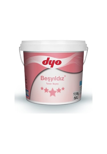 Dyo Beşyıldız Tavan Boyası 10 KG Beyaz