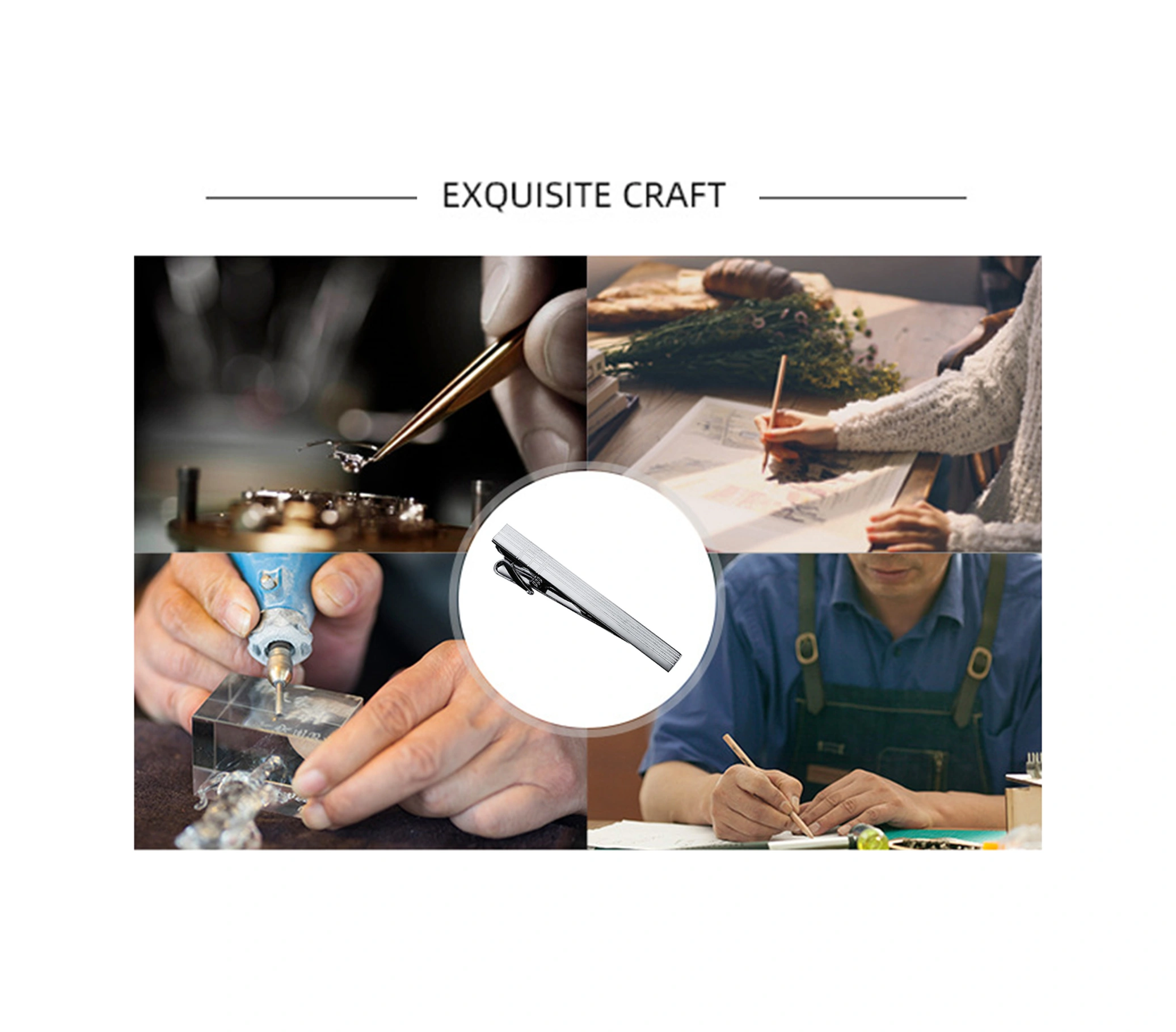 Lemestar Erkek İş Giyim Klasik Flöre Engeli - Kaliteli Çelik, Elektroplating, Pürüzsüz, Alerjiye Sebeb Vermez, Moda Desenler Altın, Gümüş, Siyah Vb. Çok Renkli