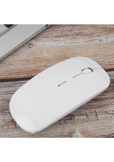 Tenfowee Ergonomik Kablosuz Mouse - 1600 Dpı Hassas Konumlandırma, 10m Uzaklık, 4 Tuş, Windows/mac Uyumlu, Beyaz Pil Dahil Değil