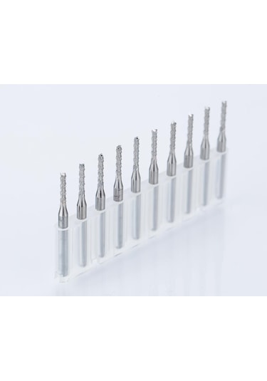 Tungsten Karbür Pcb Kesme Cnc Freze Ahşap Işleme 1.8Mm 10 Adet