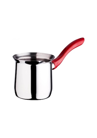 Girist Home No: 4 Paslanmaz Çelik Cezve Kırmızı