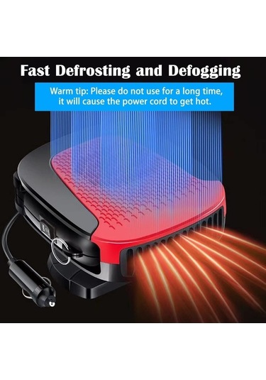 Wondernest 2025 Yükseltmesi Taşınabilir, Hızlı Isıtmalı Ön Lichen Isıtıcı, Cam Buğu Önleyici Araba 12v, Xi Kırmızı