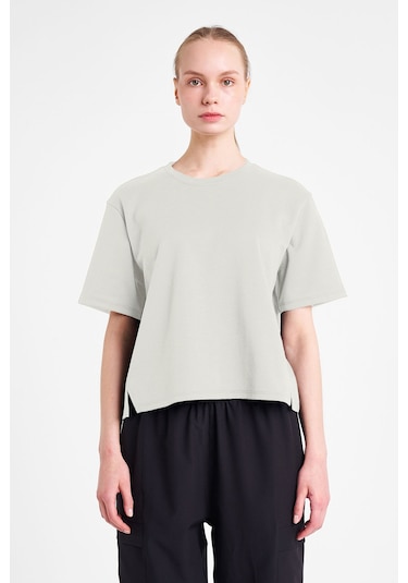 Lescon Kadın Kısa Kollu T-shirt 25n-2145 Beyaz