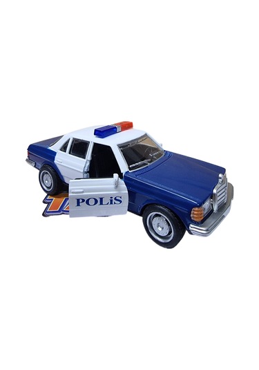Metal Nostaljik Çek Bırak Taksi Ve Polis 2 Li Model Araba Seti Açılır Kapı Yumuşak Lastik 11 Cm
