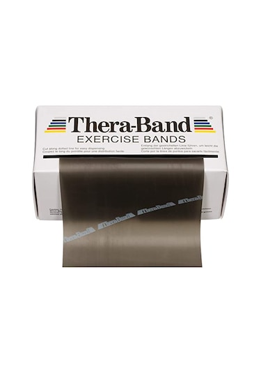 Thera-Band Kesme Egzersiz Sert Pilates Bandı Lastiği 1.5 M Siyah