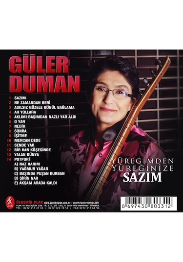 Güler Duman - Yüreğimden Yüreğinize / Sazım (Cd)