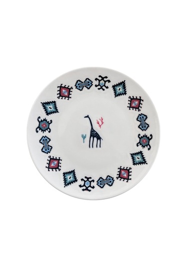 Porser Porselen Hitit Servis Tabağı Takımı 26cm 6 Parça Tvl6srvprs1241 Çok Renkli