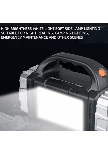 Ulzyvf Yürüyüş Feneri: Yüksek Lumen Led Kamp Işığı, Güneş Enerjili, Dış Desteği, Çok Çalışma Modu Altın