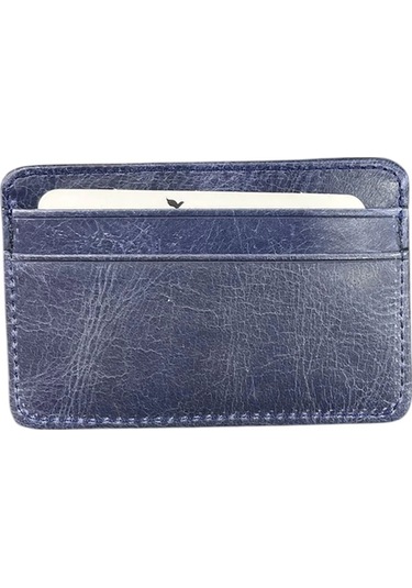 Karali Deri Oval Kartlık Dizme Küçük Crazy Lacivert K610-4 Lacivert