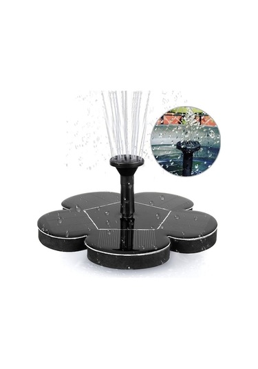 Rogfer Güneş Enerjisi Minyatür Çeşme Fırçasız Su Pompası Dprinkler Bahçe Dekorasyonunun Dış Püskürtme Siyah , Boyut:güneş Su Pompası Dprinkler