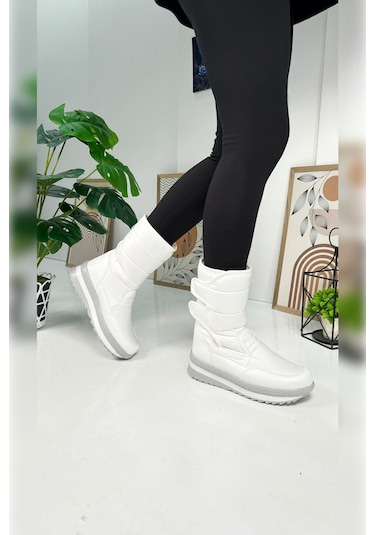 Nstil Alves Unisex Kadın - Erkek - Çocuk Kar Botu İçi Kürklü Cırt Cırtlı Kaymaz Taban Ayakkabı 802 Beyaz Nstil Alves Unisex Kadın - Erkek - Çocuk Kar Botu İçi Kürklü Cırt Cırtlı Kaymaz Taban Ayakkabı 802 Beyaz