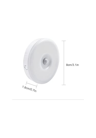 Sge Teknoloji 16 Led 2 Renk 5 Modlu Beyaz Ve Gün Işığı Hareket Sensörlü Type-c Girişli Led Lamba