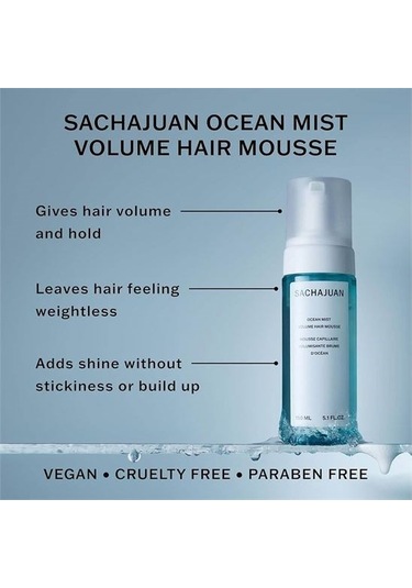 Sachajuan Ocean Mist Volume Hair Mousse Saç Köpüğü 150 ML