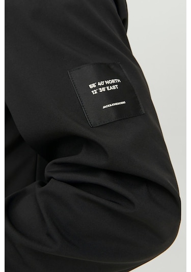 Jack & Jones Erkek Jjebasıc Suya Dayanıklı Softshell Ceket 12236300 Siyah