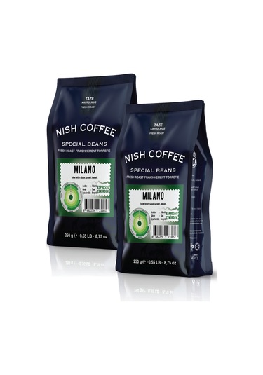 Nish Coffee Milano Espresso Çekirdek Kahve 2 x 250 G
