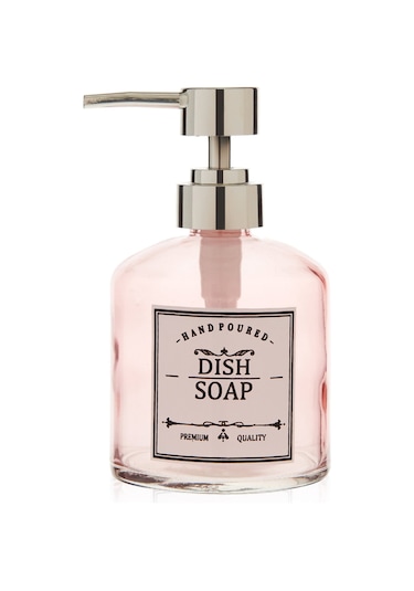 Perottii Dish Soap Cam Sıvı Sabunluk - Asorti - 13x9 Cm Çok Renkli