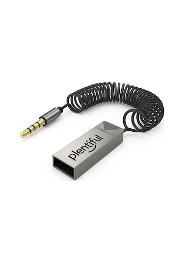 Plentiful Bluetooth Adaptör Araba Ve Araç Usb Ve 3.5mm Aux