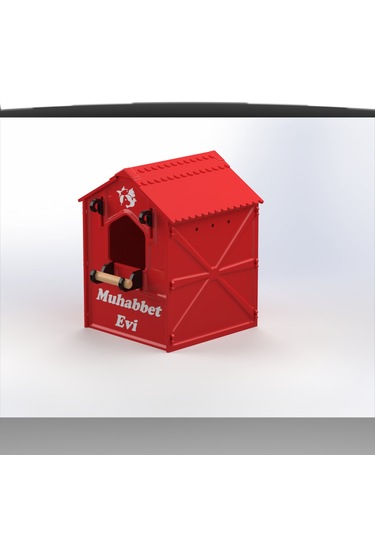Plastik Kuş Yuvalığı Demonte 15x15x20 Kırmızı