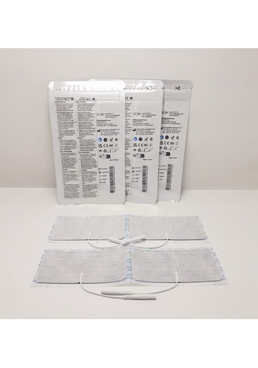 Tens Elektrod Pedi 5x10 Cm Kablolu 4lü Paket 3 Adet