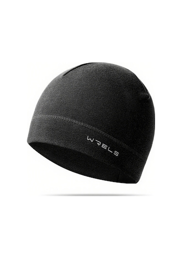 Jeemson Kış Runnerlar İçin Yumuşak Flizlı Şapka - Isı Saklama, Hava Geçirgenlik Ve Dirayetli Özellikli Spor Kaskı Siyah