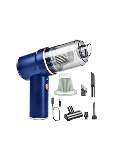 Suntek Araç Mavisi Için El Süpürgesi Akülü 7x6inç Toz Mavi Mavi