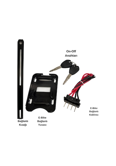 Rks Elektrikli Bisiklet Bataryası 36v 10ah Siyah