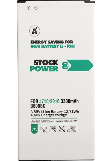 Samsung Uyumlu Galaxy J710 J7 2016 Stock Power Batarya