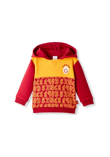 Gsstore Galatasaray Bebek Hoodie B252034 Sarı - Kırmızı