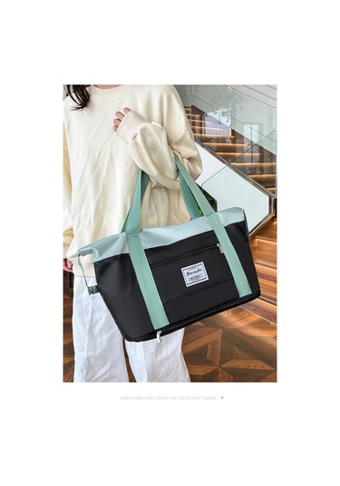 Yulei Saklamaçantası, Giysi Saklamaçantası, Kısa Mesafeli Bagajçantası, Siyah Black