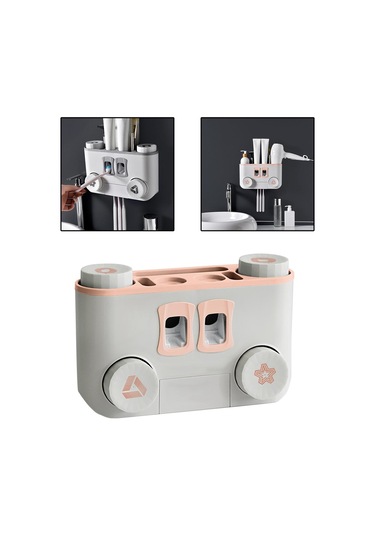 Suntek Tuvalet Banyo Ev Pembe Için Diş Fırçası Dispenseri Ve Diğer