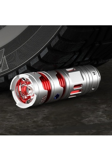 Tongxida Küçük Taşınabilir Spiral Fener - Type-c Gümüş Çok Fonksiyonlu Gümüş