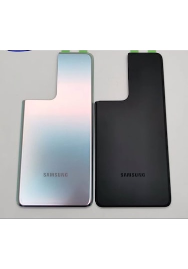 Nullnullnullnull Samsung Galaxy Uyumlu S21 Ultra G998 Arka Cam Kapak Pil Kapağı Siyah Siyah
