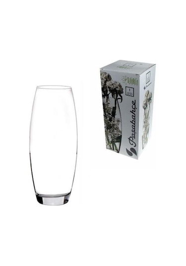 Paşabahçe Flora Cam Vazo 43966 Beyaz