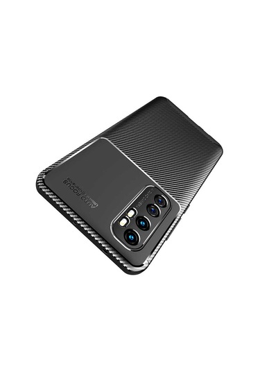 Xiaomi Mi Note 10 Lite Kılıf Zore Negro Silikon Kapak Kahverengi