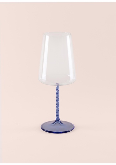 The Mia Edera Şarap Kadehi Mavi 500 Ml