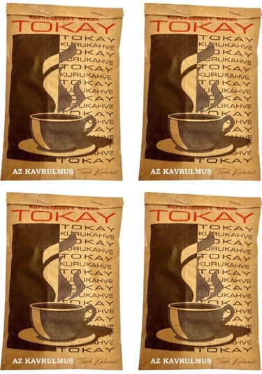Tokay Kurukahve Geleneksel Az Kavrulmuş Türk Kahvesi Hafif İçim Bol Köpüklü 4 x 100 G