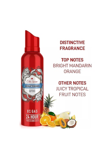 Old Spice Wolfthorn Erkek Deodorant Vücut Spreyi 140ml