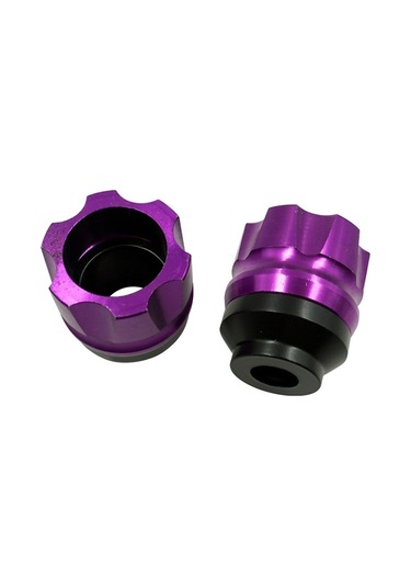 Cbtx Global 2 Çift Motosiklet Modifiye Aksesuarları Düşme Önleyici Fincan Cnc Çarpışma Önleyici Ön Çatal Bardak Mor