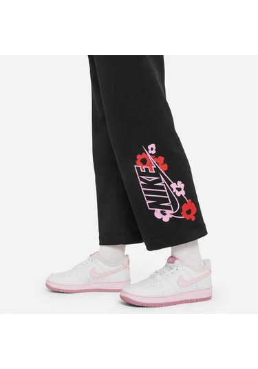 Nike Floral Çocuk Siyah Eşofman Altı 36l810-023 Siyah