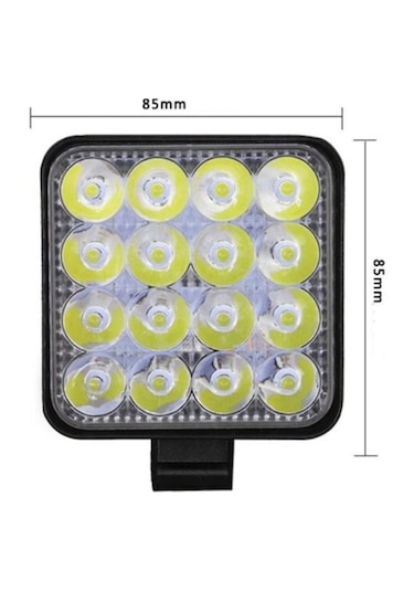 16 Led 5 Modlu Turuncu Beyaz Çalışma Lambası