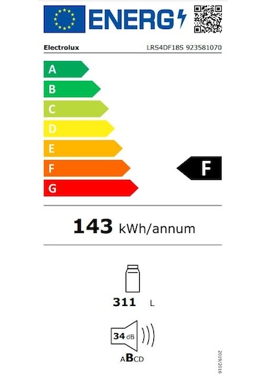 Electrolux LRS4DF18S 311 LT Ankastre Soğutucu