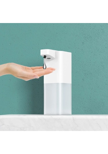 Otomatik Köpük Sabunluk Usb Şarjlı Temassız Dispenser 1 Beyaz