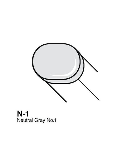Copic Sketch Marker - N1 - Neutral Gray